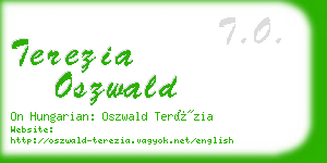 terezia oszwald business card